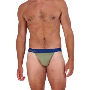 Men's Wood Super Soft Thong in Olive Green - Small, NWT